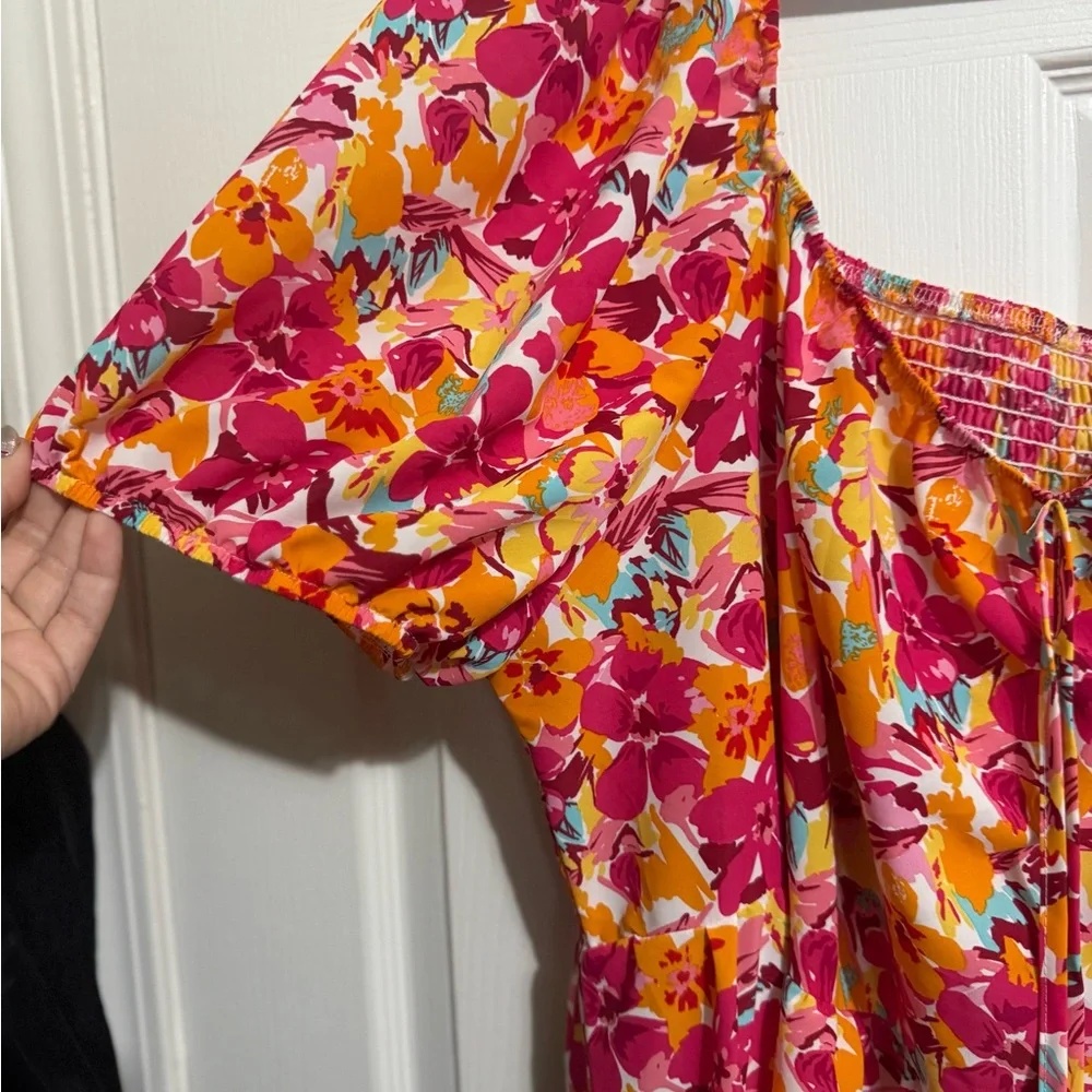 Floral Puff Sleeve Dress by SHEIN - Picture 2 of 5